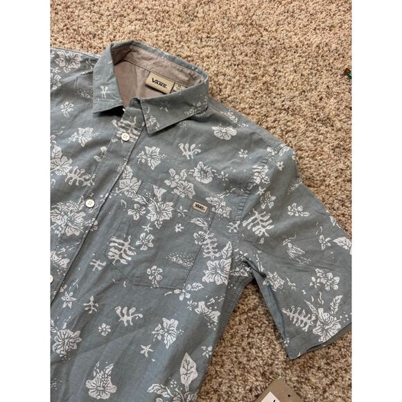 VANS Boys Hawaiian button up collared shirt, NWT; Boys size XL (16-18) - Picture 7 of 12